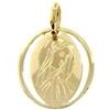generico CIONDOLO MEDAGLIA IN ORO GIALLO 18K, 750, OVALE, VERGINE MARIA, MADONNA, LUNGHEZZA 16 MM, MADE IN ITALY