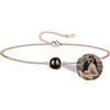 Nergaebe Bracciale con foto personalizzato per donna Bracciale con proiezione di foto personalizzato con foto all'interno Bracciale con foto a cerchio in argento sterling per compleanno, Natale, anniversario
