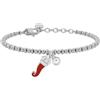 KIDULT - Bracciale Donna - Bracciale sfere con cornetto portafortuna - 732331