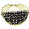 Generico Coralli di Sardegna Anello Filigrana Sarda Argento Brunito Ovale Pallini 13x20mm Regolabile