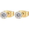 Brosway Orecchini Donna, Orecchini a Lobo in Acciaio e Cubic Zirconia | Collezione CHAKRA - BHKE049