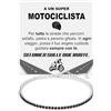 Bramart Bracciale Tennis Motociclista Argento Sterling 925 Compleanno Idee Regali per lui, Bracciale Uomo oro Idea Regalo Natale - Cofanetto con DEDICA incluso. (Motociclista - 2)