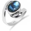 HIMALYA QUARTZ Anello in ambra baltica con pietra naturale, anello in argento sterling 925 per donna e uomo, anello vintage minimalista, forma ovale, anello con pietra preziosa 8x10 HQ-SR21-P