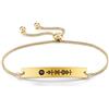 ALBERTBAND Braccialetto per Donna Braccialetti personalizzato con codice musicale Spotify Braccialetto personalizzato Braccialetti con canzoni musicali Gioielli da madre figlia (Oro)
