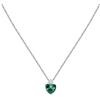 Morellato Collana Donna in Argento 925‰, Zircone, Collezione Tesori, Cuore Verde - SAIW160