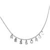 Cavaliere Gioielli Collana con nome Personalizzabile Argento 925 Lettere Pendenti donna ragazza moda fashion (Fino a 10 lettere)