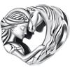 BRBRB ZUOHUI Perline con ciondolo a forma di cavallo in argento Sterling for la creazione di gioielli - S925 fai da te, compatibili con bracciali Pandora, Biagi, Troll e Chamilia - Regalo a tema fedeltà for
