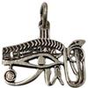 Horus Artesanía de Egipto Occhio di Horus amuleto e talismano dell'antico Egitto ciondolo egiziano originale realizzato in argento in Egitto 25 mm, Argento