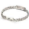 GUESS Bracciale da Uomo Gioiello Realizzato in Acciaio di Colore Acciaio. Bracciale a Catena con Tag e Logo. Dimensione Dettaglio 8mm. Misura Gioiello: S. La referenza è JUMB05015JWSTS