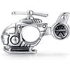 Teleye Braccialetto Charm Bead Elicottero Charm fai da te in argento sterling 925 adatto a collana braccialetto Pandora, braccialetto europeo con ciondoli