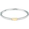 TRUSSARDI T-Logo Bracciale Donna in Acciaio, Zirconi - TJAXC19