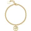 S'Agapõ Bracciale Donna in Acciaio e Cristalli con Simbolo Quadrifoglio | Collezione Lucky Light - SKT46