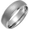 Theia-Fede nuziale in titanio a forma di anello con fascia centrale opaca, 7 mm, Titanio, 28,5, cod. TH10316