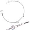 Sakrami Bracciale Argento 925 da Bambino con Orsetto Kids Collection + Confezione Regalo Personalizzata - Braccialetto per Nascita Comunione o Battesimo