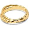 SINGULARU - Anello Story. Ottone con bagno in Oro 18 Kt. Gioielli da Donna. Taglie 10-18.