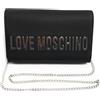 Love Moschino Moschino Borsa donna Love tracolla in ecopelle nero/nikel BS25MO04 JC4103 Piccola