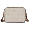 Liu Jo Borsa a Tracolla Manhattan M in Iuta, Naturale, 23x16x8 cm, Cotone e Lino, Stile Casual Sportivo