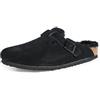 Birkenstock Slip On di Boston Shearling Lined On 41 M EU Nero