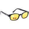 KD's XKD's 10129 - Occhiali da sole per motociclisti, lenti gialle, polarizzate, unisex, giallo