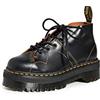 Dr. Martens Stivali da combattimento unisex con 5 occhielli, Nero Vintage Liscio, 6.5 UK