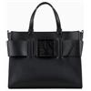 Armani Exchange Borsa a mano con doppi manici, tracolla removibile e logo centrale Nero Nero nero 00020