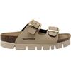 Valleverde Sandali Donna VG6800Q in Pelle Sabbia modello casual. Una calzatura comoda adatta per tutte le Occasioni. Primavera Estate. EU 37