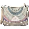 Gattinoni Borse donna a spalla Gattinoni Planetarium Watercolor Beige Monospalla Borsa Tracolla Hobo Bag