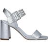 Nero Giardini E012564D Sandali Donna in Pelle - Argento 36 EU