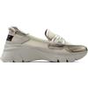 Hispanitas - Scarpa mocassino,in pelle,nautico ornato,Maschera,senza lacci,Suola in gomma bianca,Pescaggio,Griglia per: Donna, Spumante, 38 EU