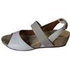 BENVADO Natasha Bianco Sandalo con Fascia Elastica Zeppa 3CM (7)
