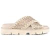 Mou Criss-Cross bio Ciabatta con microsequins SW461007G Natural 39