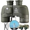 HUTACT 10X50 Binocolo Professionale con Bussola e Telemetro Alta Potenza e Definizione