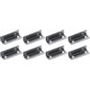 cyclingcolors 4x contropiastra incontro per serratura angolare 90° acciaio 36x10mm finitura nichelata Serratura Chiusura Porta Mobili (Confezione da 2)