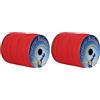 Corderie Italiane 003001355 Cordino per tende veneziane, 3 mm, 200 Metri, Rosso (Confezione da 2)