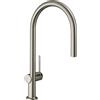 hansgrohe Talis M54 Miscelatore cucina monocomando 210, bocca d'erogazione estraibile, 1 getto, acciaio inox, 72802800