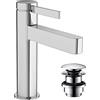 hansgrohe Finoris Miscelatore monocomando lavabo 110 CoolStart con push-open, cromo, 76024000