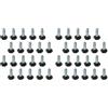 Emuca 2020605 Piedino regolabile a vite per mobile, filettatura M8x30mm, Set di 40 pezzi