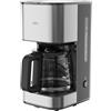 AEG Caffettiera automatica a goccia Deli 3 - Modello CM3-1-3ST - Caraffa in vetro - 12 tazze - 11000 W di potenza - Sistema antigoccia - Spegnimento automatico - Filtro rimovibile - Finitura metallica