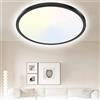 Yexati Plafoniera Soffitto 23CM, 20W 2000LM Lampada da Soffitto 6000K/4000K/3000K IP44 Impermeabile Rotonda Piatta Plafoniere Moderno Sottile per Soggiorno Bagno Cameretta Cucina Seminterrato Ufficio