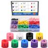 Glarks - Set di 290 pezzi, 9 colori, XXS - 4XL, colori assortiti