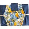 SalGiu Copriforno Cucina in Cotone Varie Fantasie Imbottito Chiusura a Strappo Shabby Chic 50x35cm (Capri (Blu))