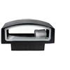 VR VETRINEINRETE Vetrineinrete® Applique a parete per esterno ip44 lampada da muro e27 max 60 watt lampioncino per giardino e terrazzo ES29-N nero B39