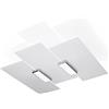 SOLLUX lighting Lampada da Soffitto - Faretto da Soffitto - 1 Paralume - Lampada LED - Cromo Bianco Fabiano