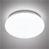 FTL Plafoniera LED Bagno Rotondo 15W,Lampade LED Soffitto Bianco Freddo 6000K,CRI>80+,1500LM Lampada LED per Bagno IP44 Impermeabile Luce Soffitto per Cucina,Corridoio,Ufficio Ø26CM