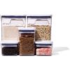 OXO Good Grips 11236500 - Set di 8 contenitori ermetici per alimenti, in plastica, trasparenti