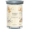 Yankee Candle Signature Candela Profumata, Lana Morbida E Ambra in Tumbler Grande, Candele di Miscela di Cera di Soia Lunga Durata, Regalo per le Donne