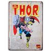 BOEMY Impiallacciatura vintage di Thor Dio del Tuono - boemy by Marvel 20 x 30 cm: Potenza e Stile Retro per il Tuo Spazio!
