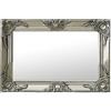 vidaXL Specchio da Parete Stile Barocco 60x40 cm Argento