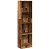 vidaXL Libreria Legno Antico 40x24x176 cm in Legno Multistrato, Mobile Porta Libri, scaffale per Libri, Mobile portaoggetti, Porta Libri