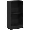 vidaXL Libreria Rovere Nero 40x24x76 cm in Legno Multistrato, scaffale per Libri, scaffale, scaffale Contenitore, armadietto portaoggetti
